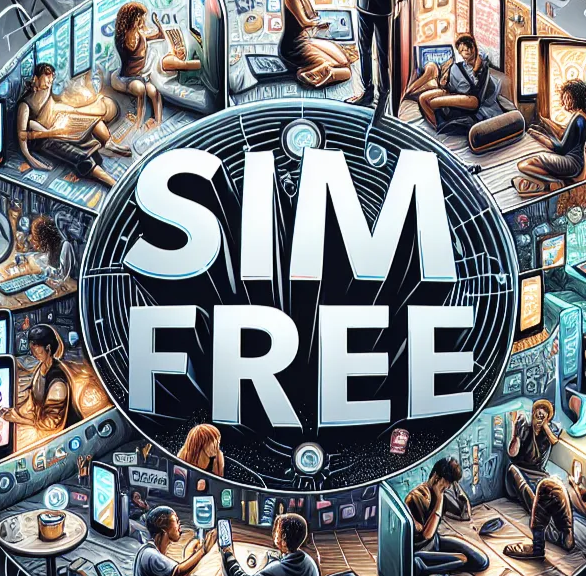 Sim Free Mobile Phone emblem